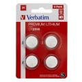 Verbatim  Batteries LITIHIUM CR2016  blister x4 49531
