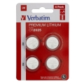 Verbatim  Batteries LITHIUM CR2025  blister x4 49532