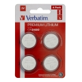 VERBATIM BATERIE LITHIUM CR2450 BLISTER*4  49535