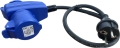 PLATINET EV SCHUKO PLUG TO ANGLE CEE SOCKET AND SCHUKO SOCKET 1.5M [46279]