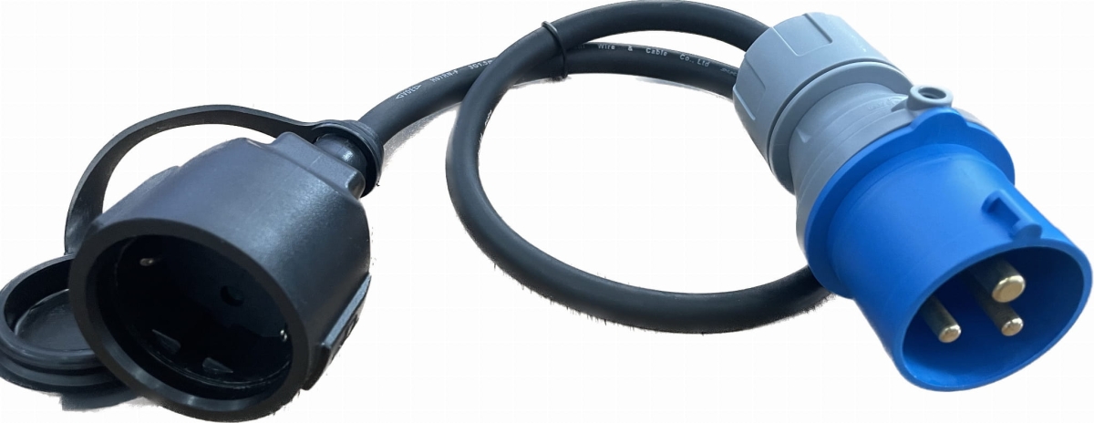 PLATINET EV CEE PLUG TO SCHUKO SOCKET EXTENSION 1.5M [46278]