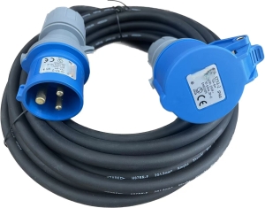 PLATINET EV CEE PLUG AND CEE SOCKET EXTENSION CORD 10M [46280]