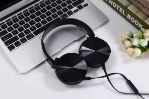 PLATINET WIRED HEADPHONES MEGA BASS 1,5M JACK AND USB-C ADAPTER BLACK [46105]