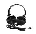 PLATINET WIRED HEADPHONES SŁUCHAWKI PRZEWODOWE 1,5M NAUSZNE ADAPTER BLACK [46105]