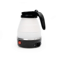 Składany, silikonowy czajnik elektryczny 0,6L 600W - czarny