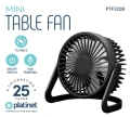 PLATINET TABLE FAN WENTYLATOR USB WHITE [46173]