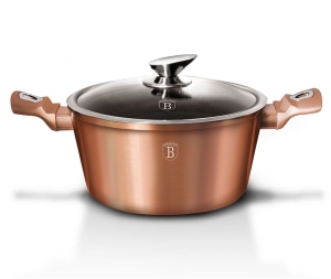 POT WITH LID 4.5 L 24 CM ROSE GOLD BH/1515N