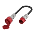 Adapter zasilania EV CEE 32A (męski) na CEE 16A (żeński)