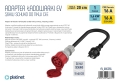 Adapter EV Schuko 16A (męski) na CEE 16A (czerwony, 3-fazowy, żeński)