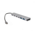 Media Hub 7 in 1 10Gbs USB-C do 4xUSB-C 3.2 Gen2 + 2xUSB-A 3.2 Gen1 + USB-C PD 100W