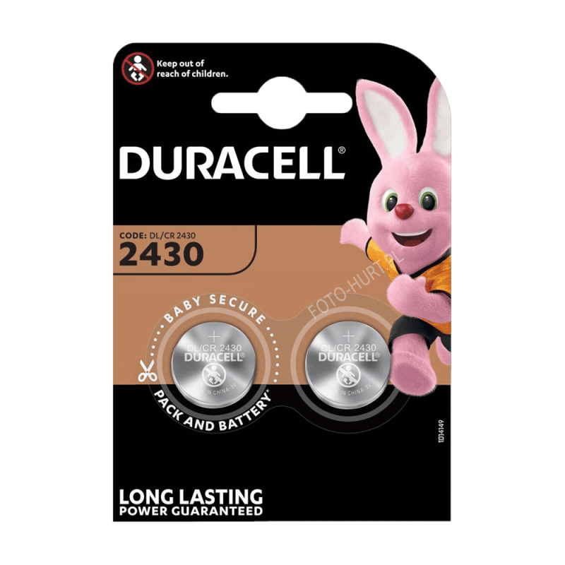 DURACELL BATTERY LITHIUM DL2430 BLISTER *2
