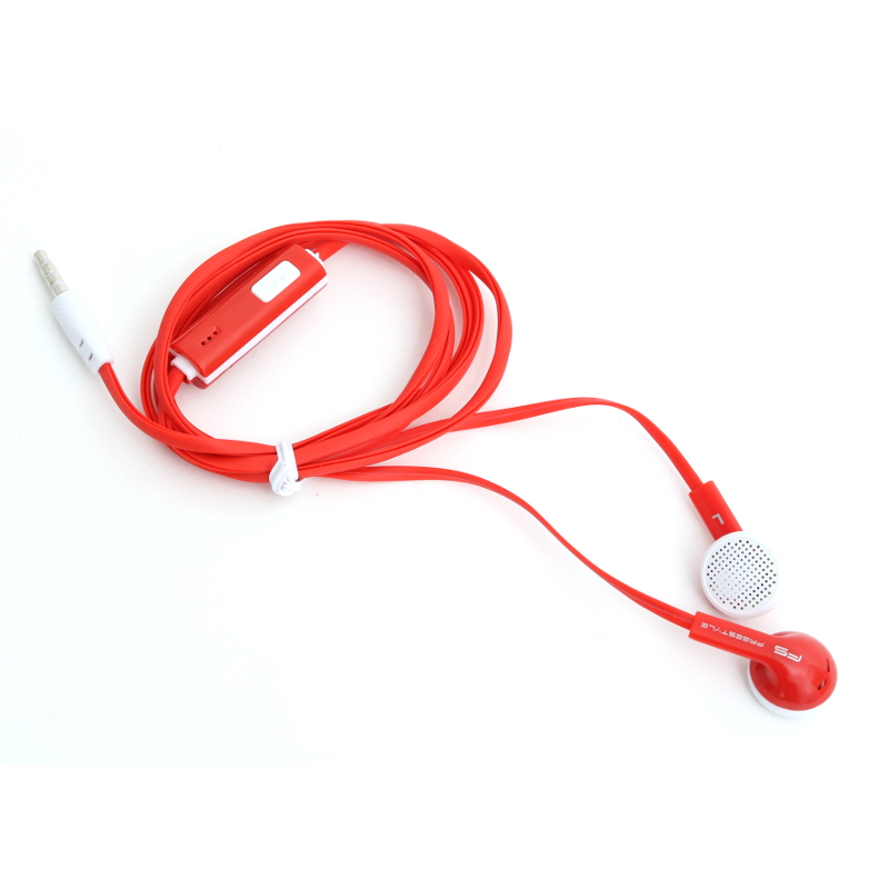 FREESTYLE SŁUCHAWKI Z MIKROFONEM / IN-EAR HEADPHONES WITH MIC FH1020R RED 42077