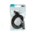 OMEGA REPTILE FABRIC BRAIDED MICRO USB TO USB CABLE 1M BLACK [42314]