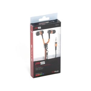 FREESTYLE ZIP EARPHONES + MIC FH2111 ORANGE [41801]