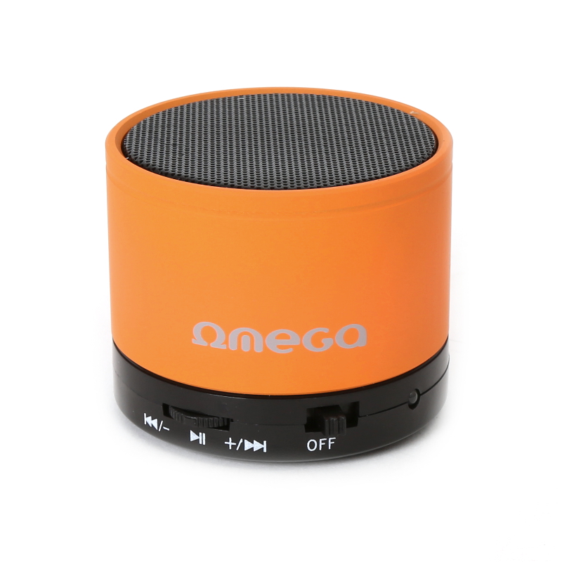 OMEGA SPEAKER / GŁOŚNIK OG47O ALU BLUETOOTH V3.0 ORANGE [42645]