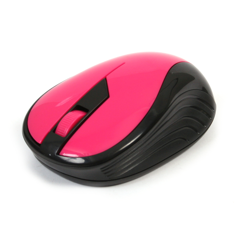 MOUSE OMEGA OM-415 WIRELESS 2,4GHz 1000DPI PINK/BLACK NANO USB RECEIVER [42207]