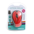 MOUSE OMEGA OM-415 WIRELESS 2,4GHz 1000DPI RED/BLACK NANO USB RECEIVER [42208]