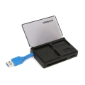 OMEGA CARD READER microSDHC/SDHC/SDXC/CF USB 3.0 + BOX [42848]
