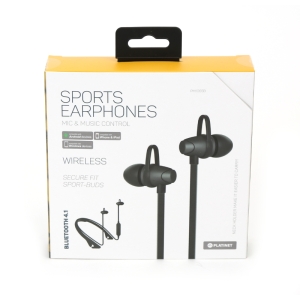 PLATINET IN-EAR BLUETOOTH SPORT  EARPHONES + MIC PM1065 BLACK [43748]