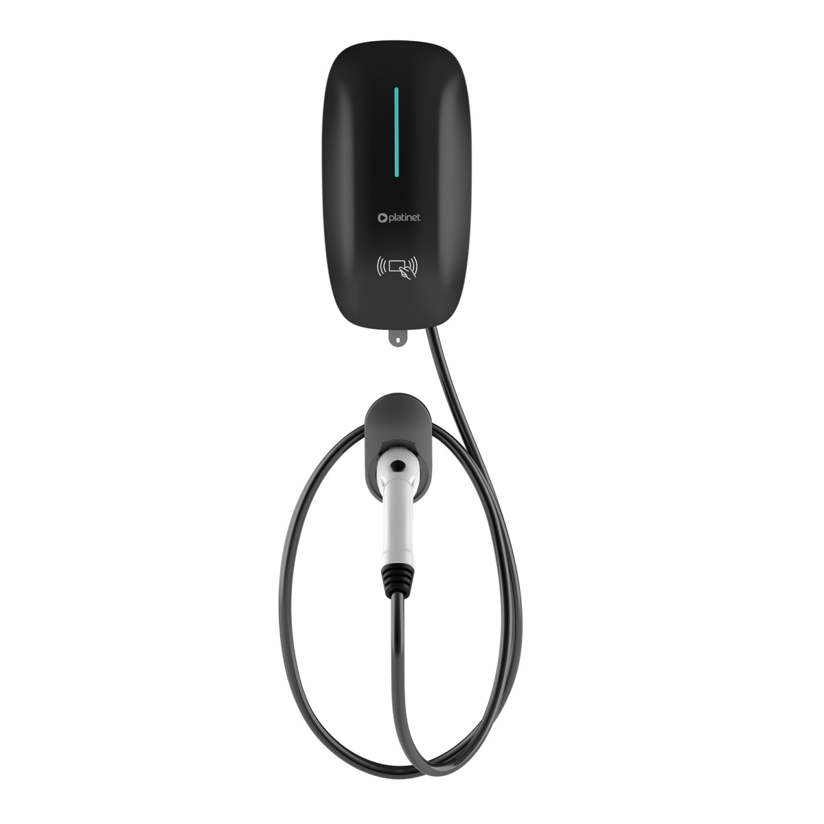 PLATINET EV ŁADOWARKA WALLBOX EV/PHEV AC 22KW TYPE2 7M CABLE WiFi TUYA RFID BT [46379]