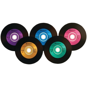 Verbatim Digital Vinyl CD-R 80 Min 700MB Multi-Color SP*10 98139