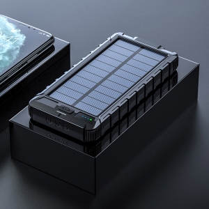 PLATINET POWER BANK 10000mAh POLYMER 2A USB SOLAR PANEL [45812]