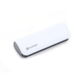 PLATINET POWER BANK LEATHER 2600mAh  WHITE + microUSB cable [43407]