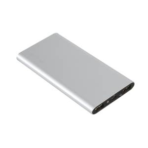 PLATINET POWER BANK 8000mAh polymer 2xUSB SILVER [43173]