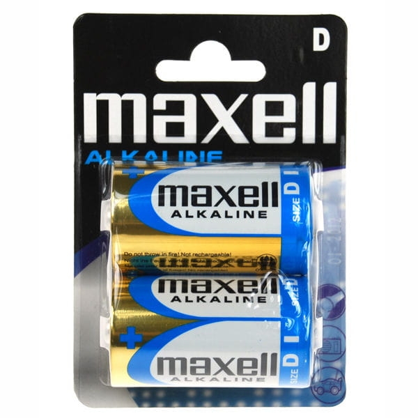 MAXELL BATTERY ALKALINE LR20 / D  BLISTER*2  774410.04.EU