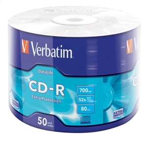 VERBATIM CD-R 700MB 52X EXTRA PROTECTION SP*50  43787