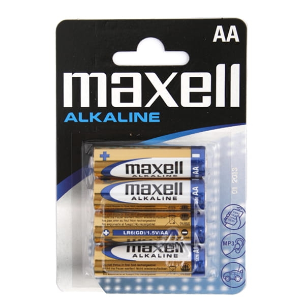 MAXELL BATTERY ALKALINE LR06/AA BLISTER*4  723758.04.EU