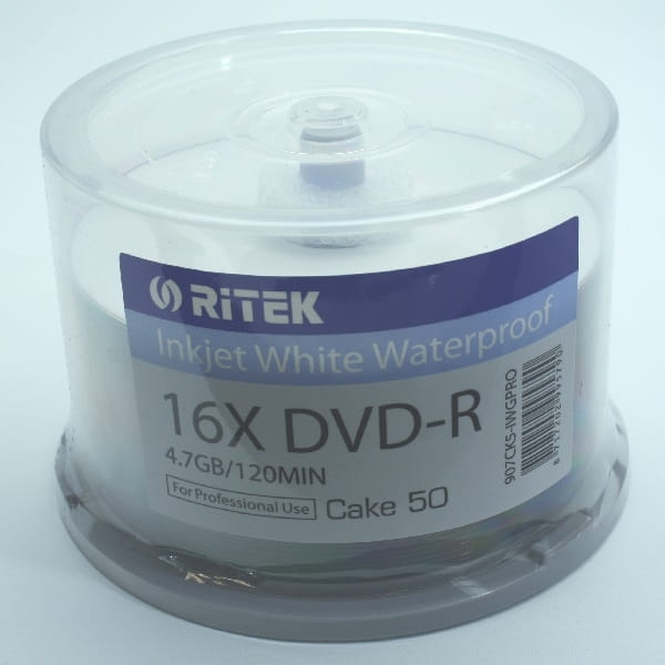 TRAXDATA DVD-R 4,7GB 16X E-L WHITE WATERPROOF GLOSSY INK/THERMAL PRINT CAKE*50 907EXWPDMRTK1