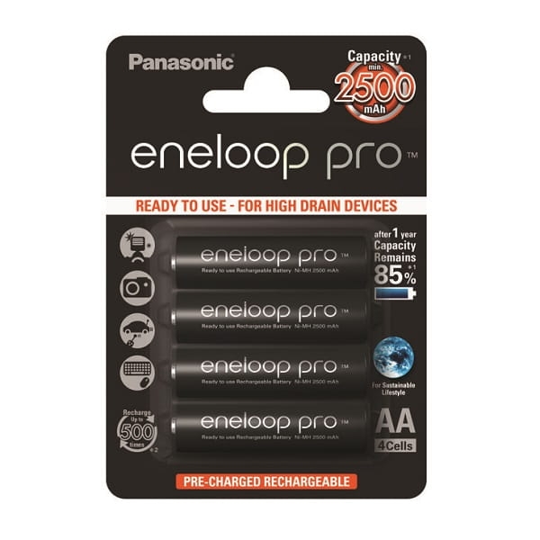 PANASONIC ENELOOP PRO ACCUMULATOR R6/AA 2500mAh 4 PCS BLISTER BK-3HCCE-4BE