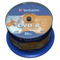 VERBATIM DVD-R 4,7GB 16X PRINTABLE CAKE*50  43533