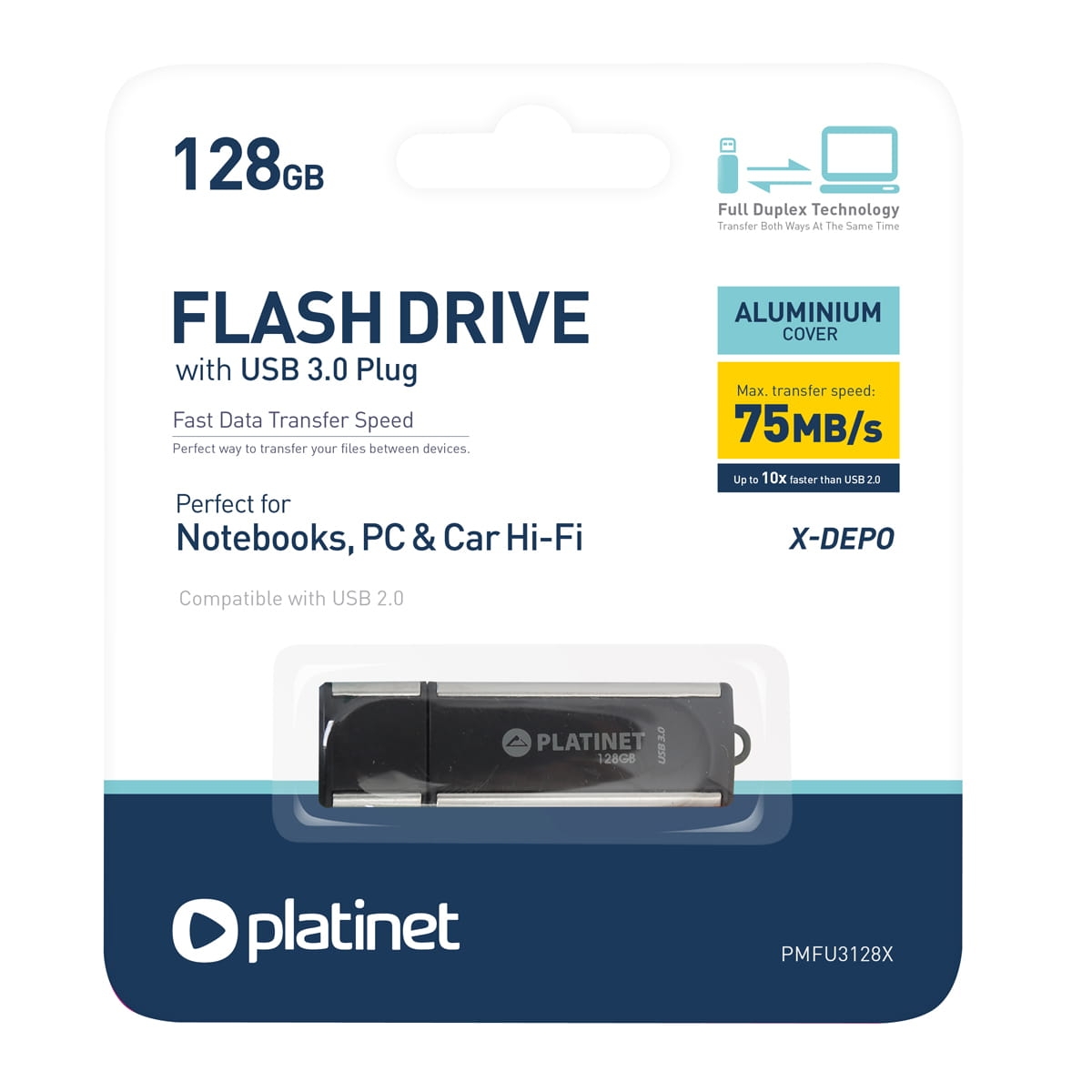 PLATINET PENDRIVE USB 3.0 X-DEPO 128GB [42287]
