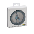 PLATINET ERIS USB LIGHTNING FABRIC BRAIDED CABLE 2M BLUE