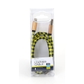 PLATINET TAJPAN USB LIGHTNING LEATHER CHECKED CABLE 1M YELLOW [43326]