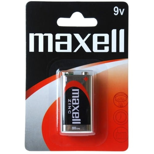 MAXELL BATTERY MANGANESE/ZINC 9V 6F22 BLISTER*1  724020.04.CN