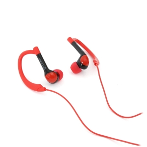 PLATINET IN-EAR EARPHONES + MIC SPORT PM1072 RED [42939]