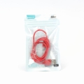 OMEGA BAJA PVC MICRO USB TO USB & DATA POLY CABLE 1M RED [44342]