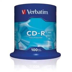 VERBATIM CD-R 700MB 52X EXTRA PROT. CAKE*100  43411