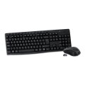 KEYBOARD ES+ MOUSE OMEGA OKM071B M-MEDIA W-LESS SET 2.4GHZ BLACK [44441]